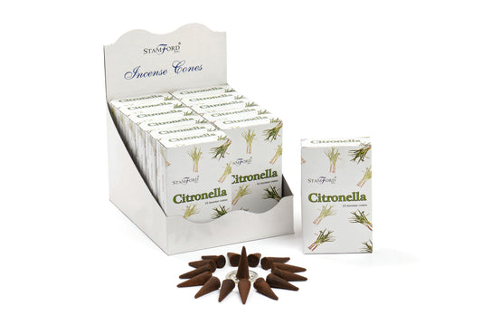 Conos de incienso de citronela - Incienso Stamford Premium Conos