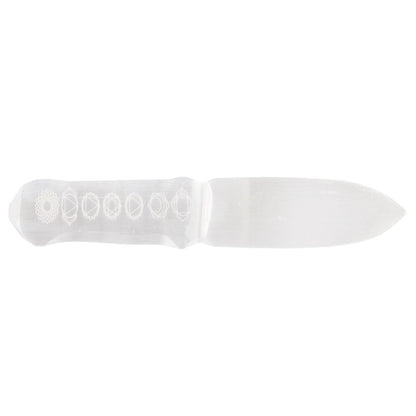Cuchillo Ritual Selenita - Chakra - Cuchillos Rituales de Selenita