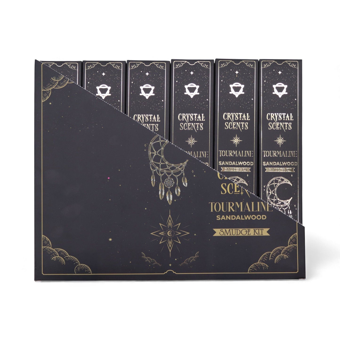 Fragancias de cristal de turmalina - incienso smudge de sándalo