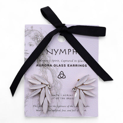 Pendientes de Cristal Vintage - Hadas - Perla