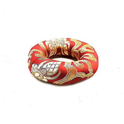 Cojín de aro de 8 cm (para cuenco tibetano de 10-12 cm) - Rojo - Palos y Cojines para Artículos Tibetanos