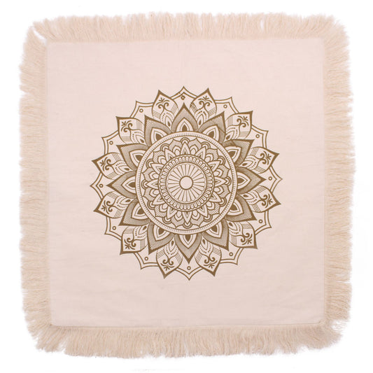 Cojín Lotus Mandala - 60x60cm - bronce