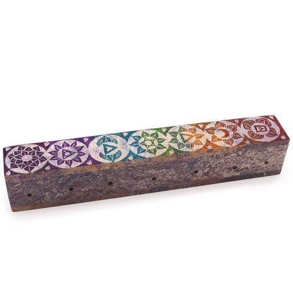 Caja para Incienso de Esteatita con Orificios para el Humo 25cm - Chakra - Porta incienso de esteatita