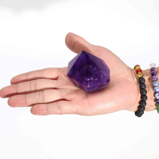 Piedras en Punta de amatista de color intenso - Medianas (aprox. 5,5-6,5 cm) - Especímenes Minerales Raros