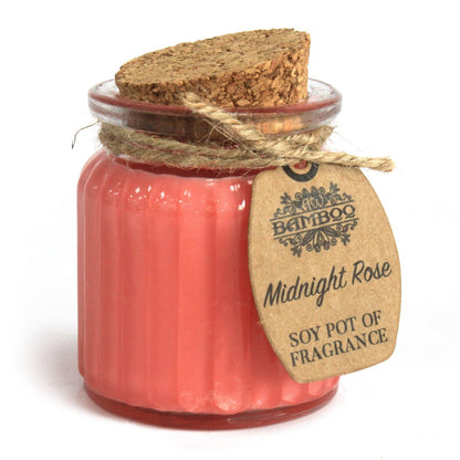 Vela de Cera de Soja Tarro - Rosa - Velas de Cera de Soja