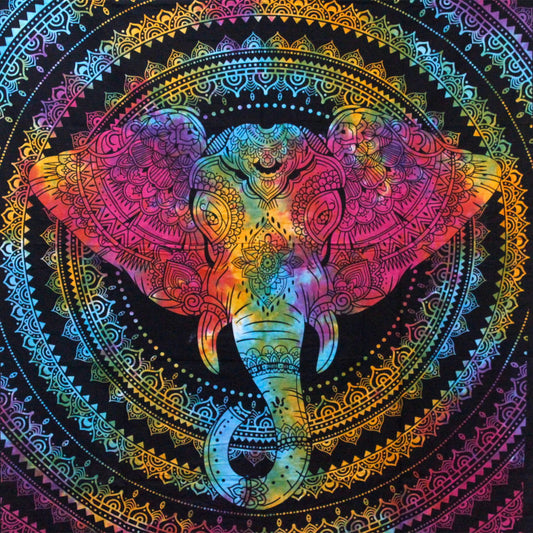 Colcha Individual de Algodón - Cabeza de Elefante