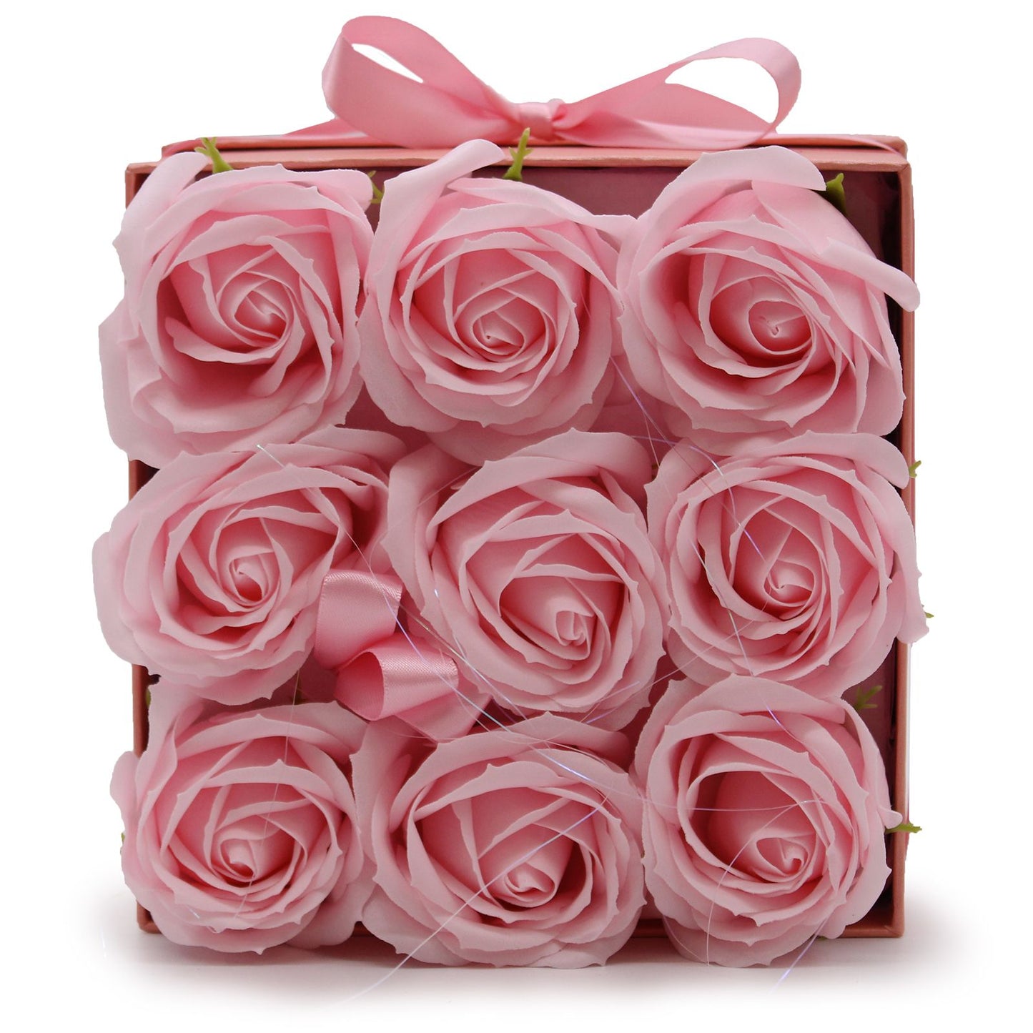 Caja de Regalo - Rosas de Jabón · 9 ud Rosa