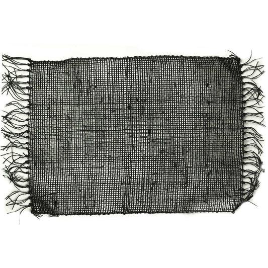 Mantel Individual Flecos de Hierba Marina - Negro