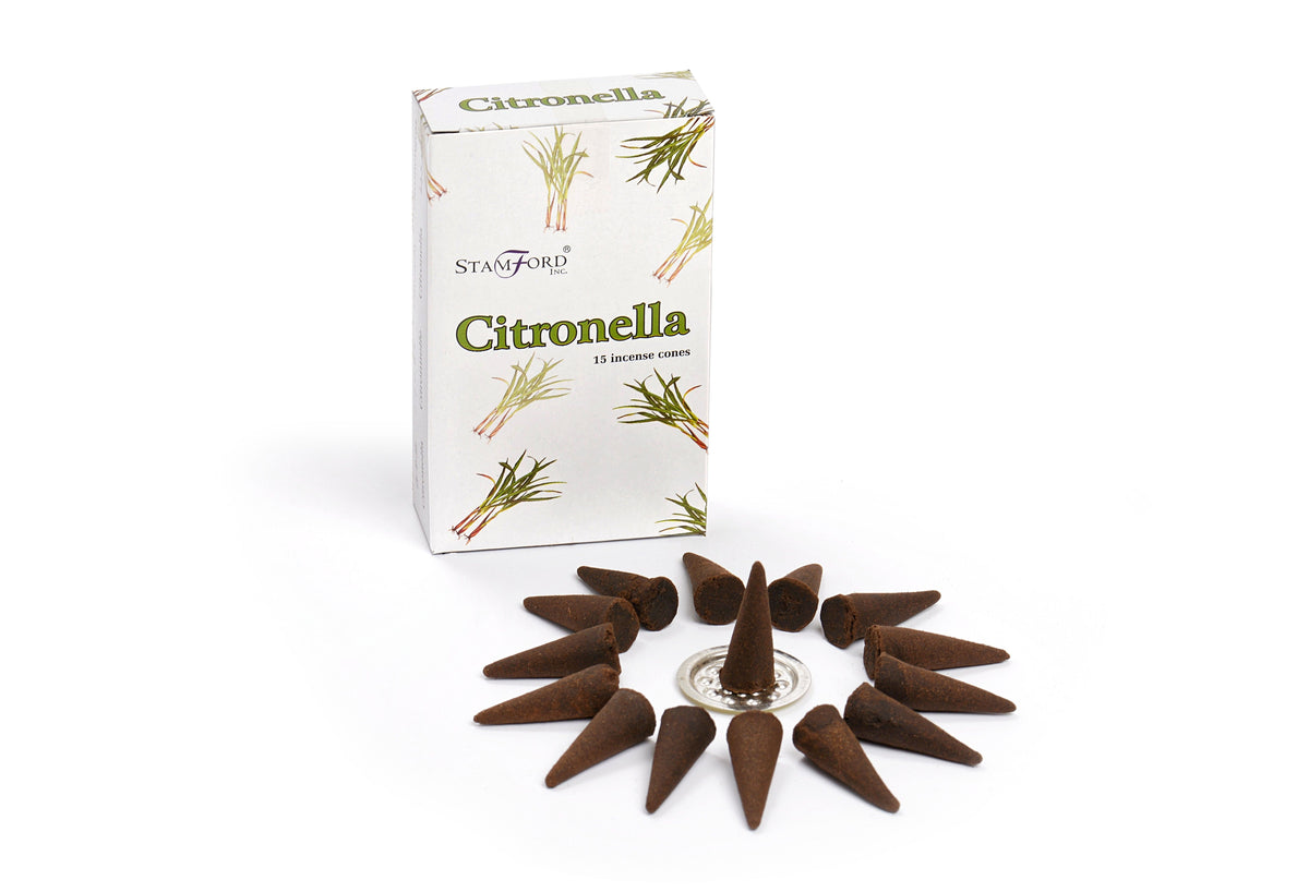 Conos de incienso de citronela - Incienso Stamford Premium Conos