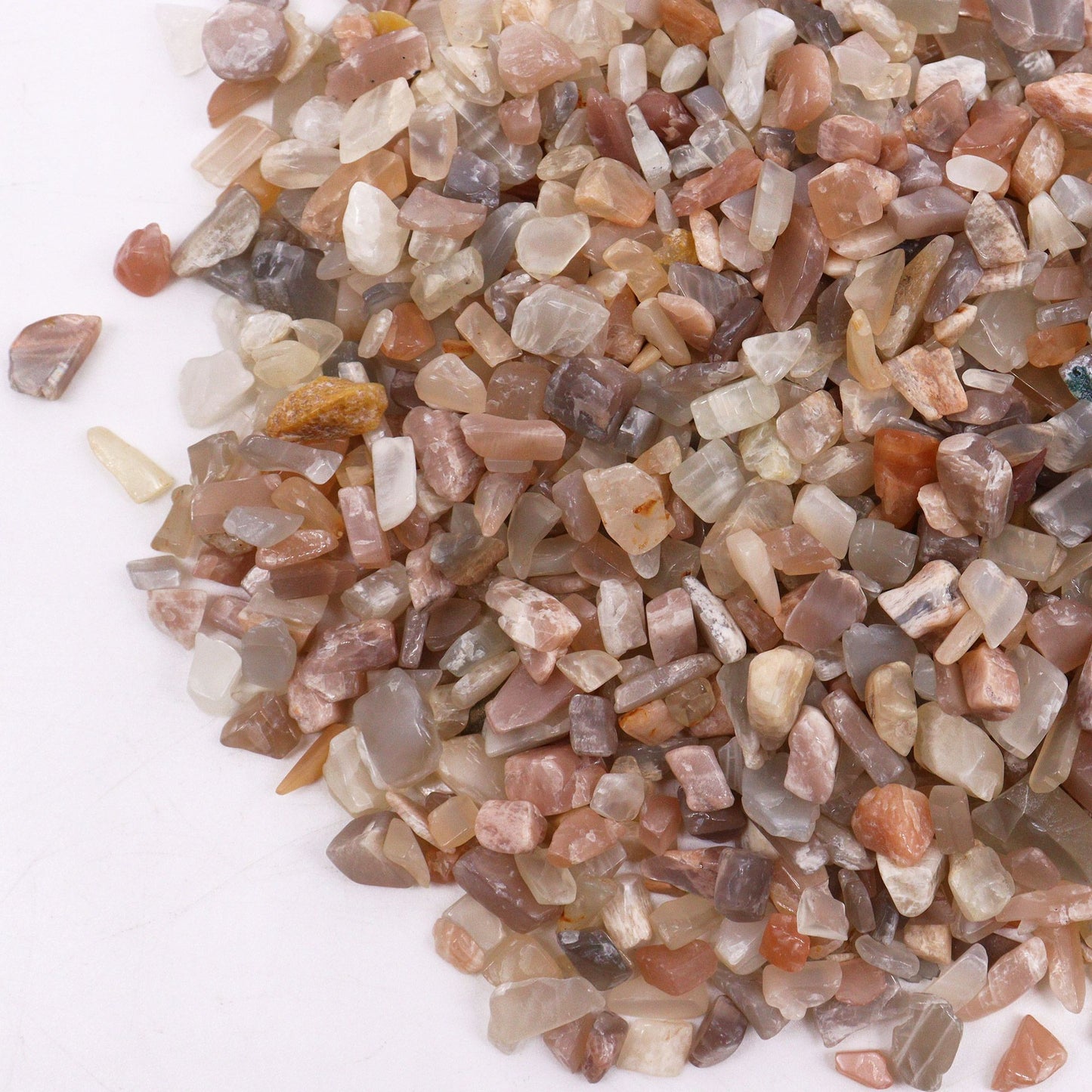 Moonstone Gemstone Chips Bulk - 1KG - Gemas mixtas