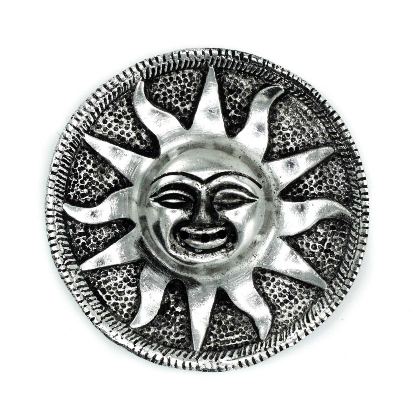 Porta Incienso Sol Aluminio Pulido 9m - Portainciensos de aluminio hechos a mano