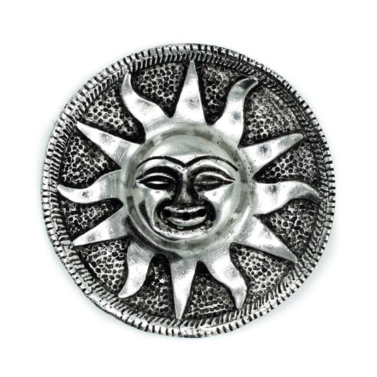 Porta Incienso Sol Aluminio Pulido 9m - Portainciensos de aluminio hechos a mano