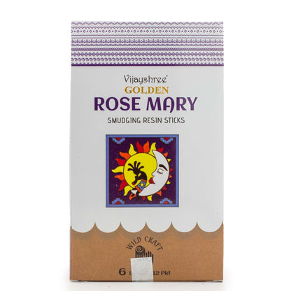 Palitos de resina para purificación Golden Rose Mary - 30 g - Varillas de resina para Defumar