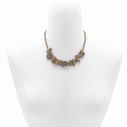 Collar de gemas Longstone - Ágata musgosa