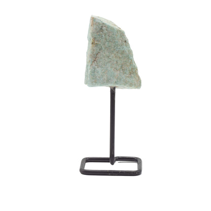 Muestra de mineral en soporte metálico - amazonita - Especímenes Minerales Raros