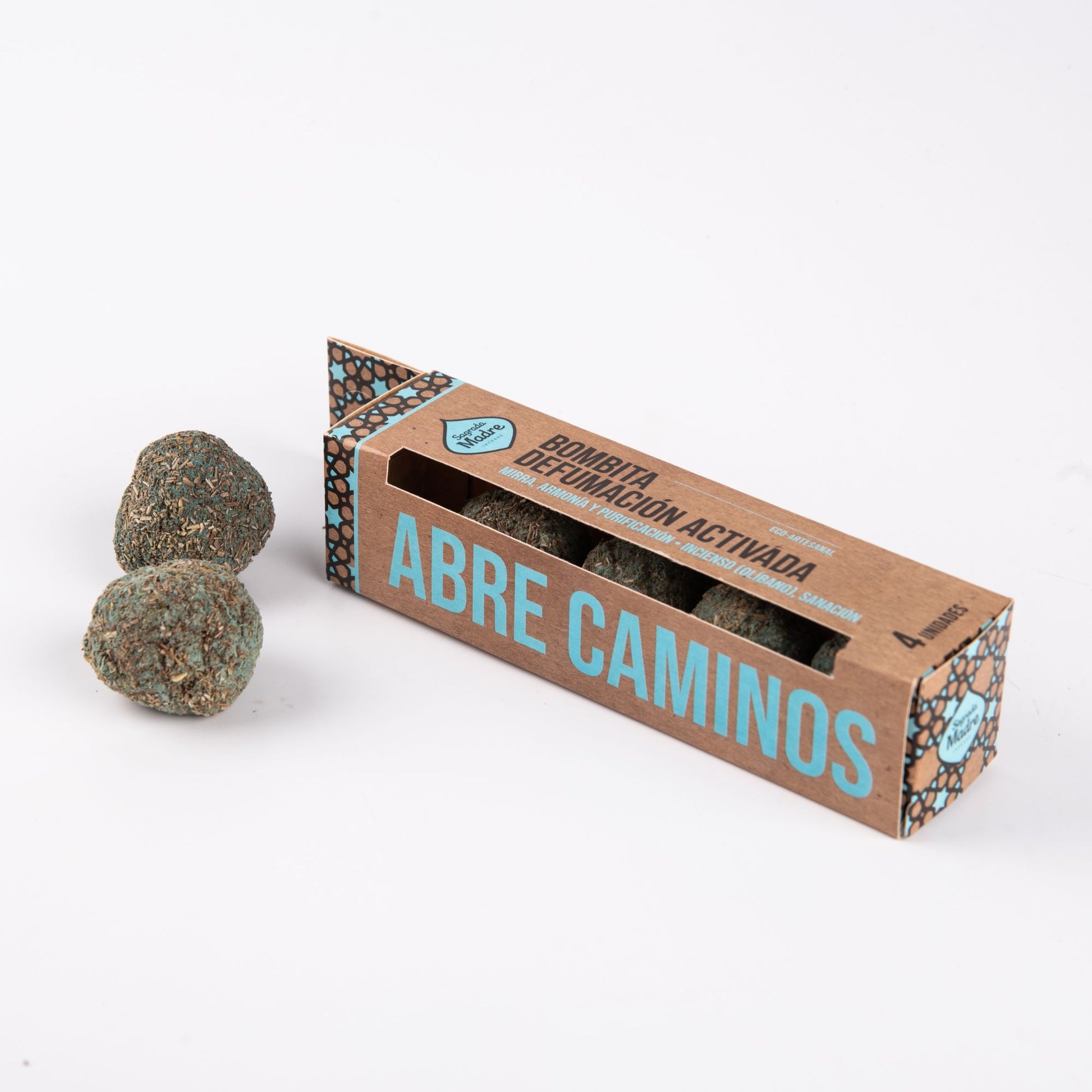 Caja de 4 Bombitas de Incienso Abrecamino - Bombitas de Incienso Naturales