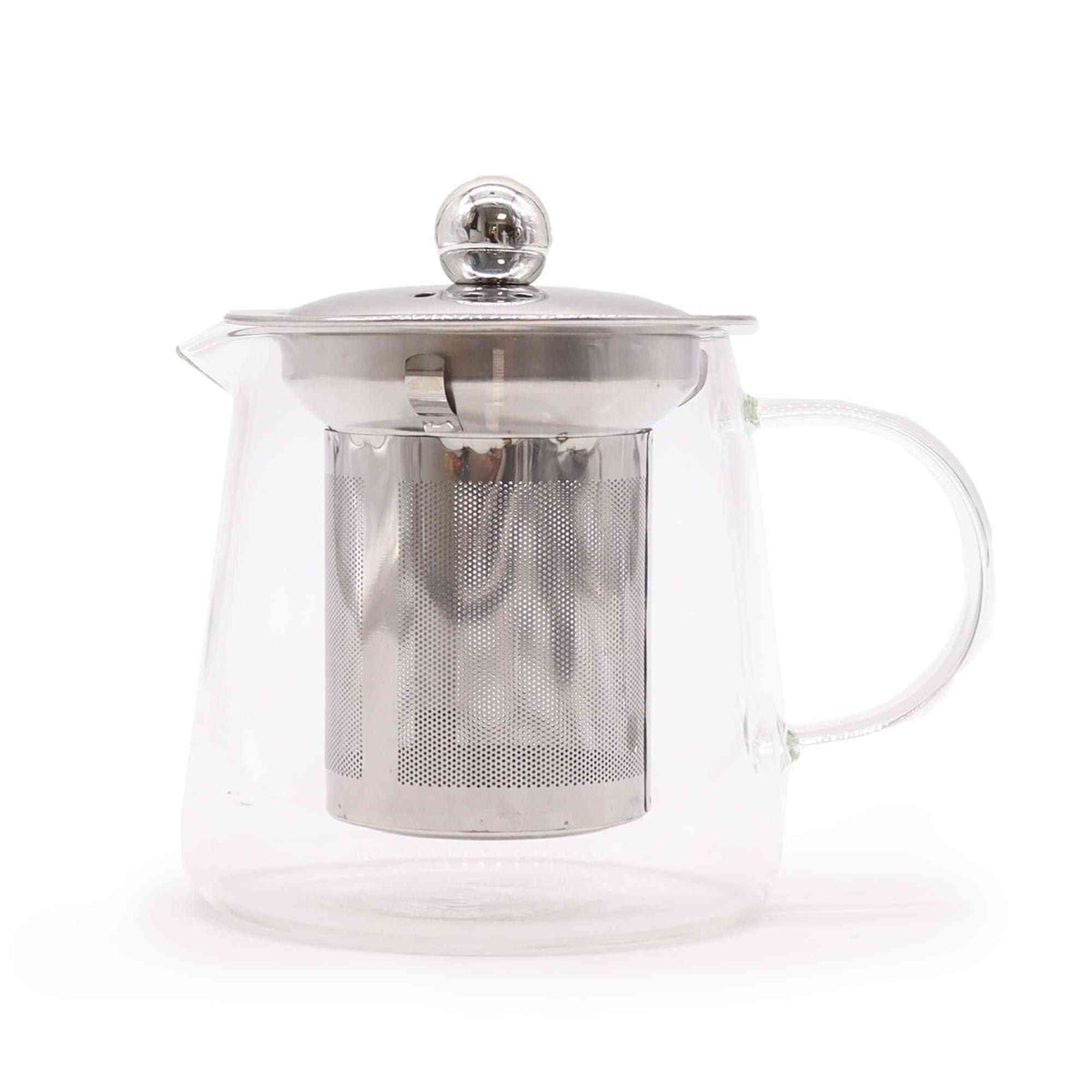 Tetera con infusor de vidrio - Forma de petaca - 350ml