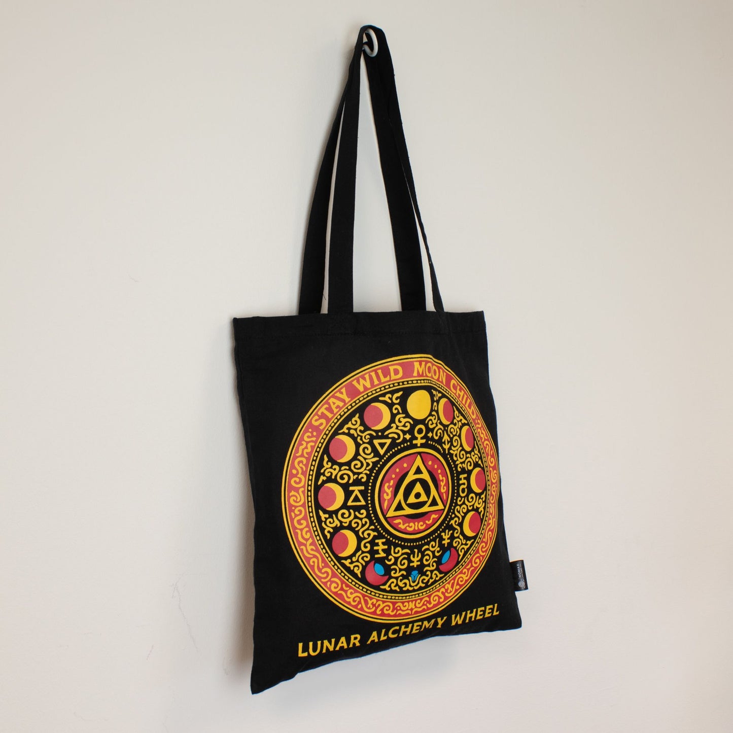 Bolso Tote Icónico Clásico - Luna Alchemy Wheel - Negro 6 oz