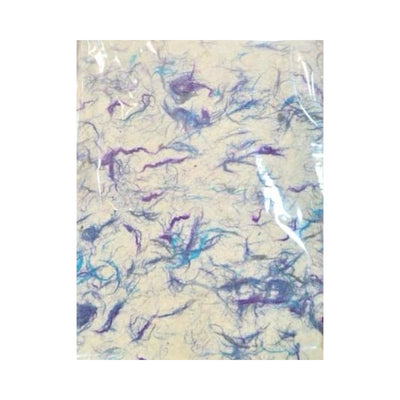 Lokta Craft / Papier cadeau (51x76 cm) - Coton bleu