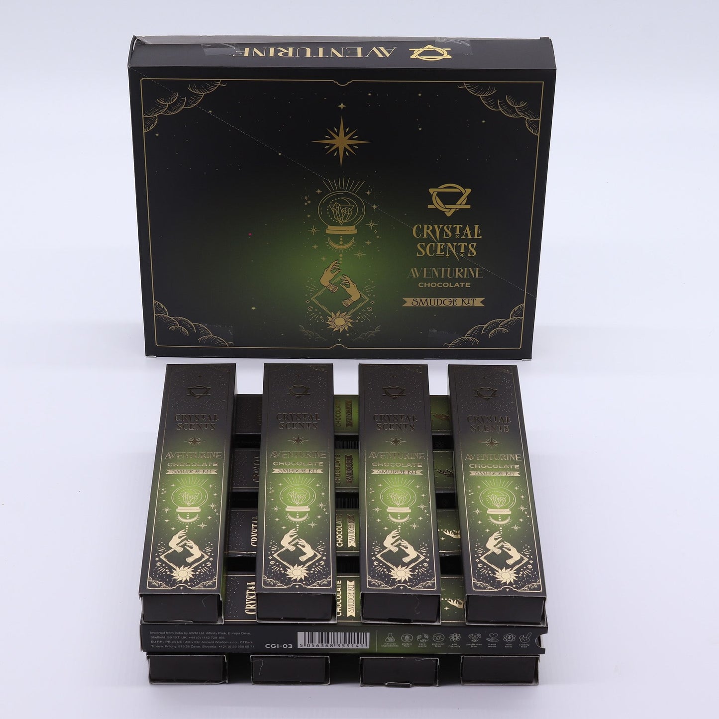 Incienso de purificación con aventurina cristal - Chocolate