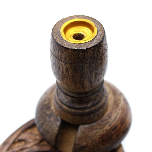 Sm Quemador Inverso Madera de Mango - Árbol de la Vida - Quemador de Flujo Inverso de Madera de Mango