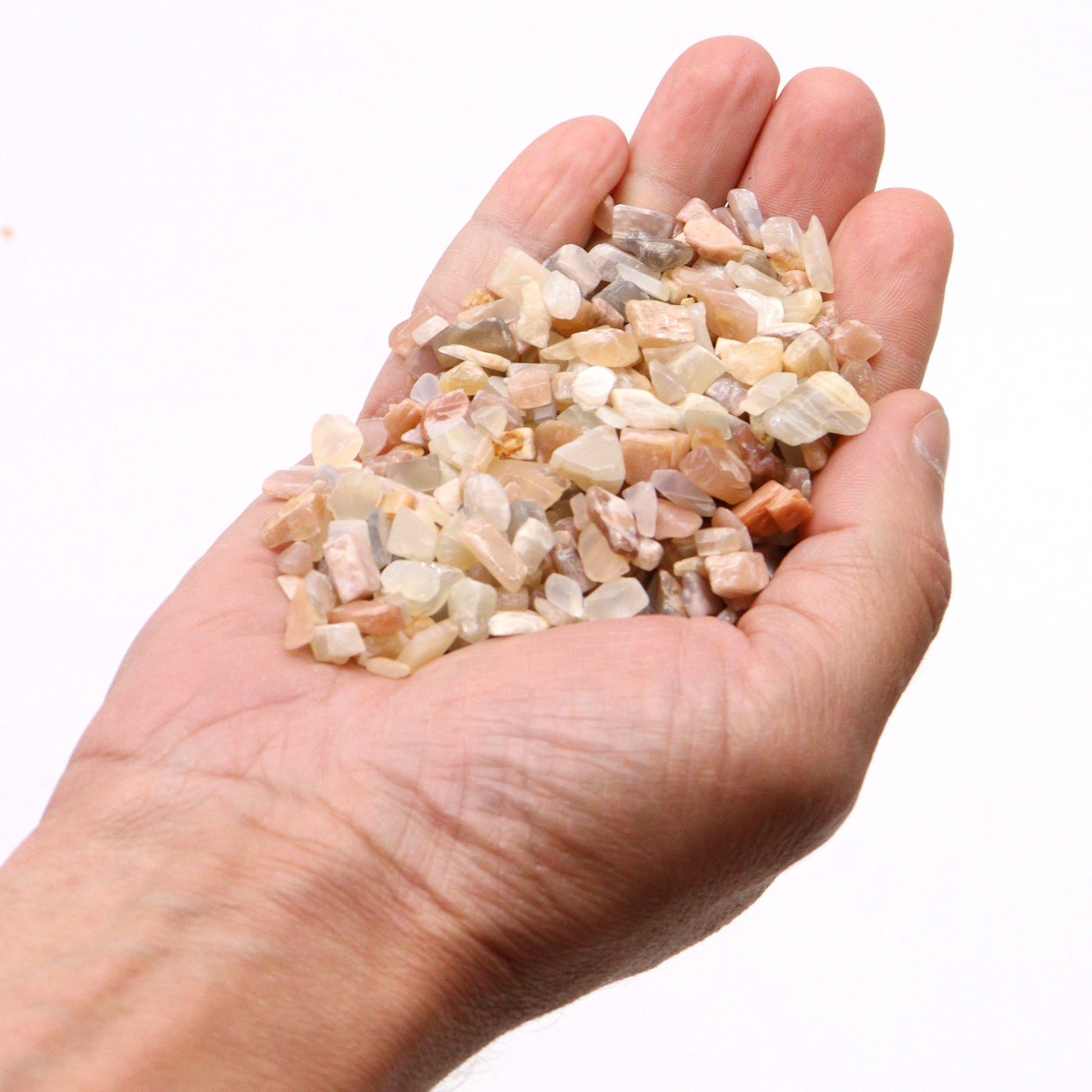 Moonstone Gemstone Chips Bulk - 1KG - Gemas mixtas
