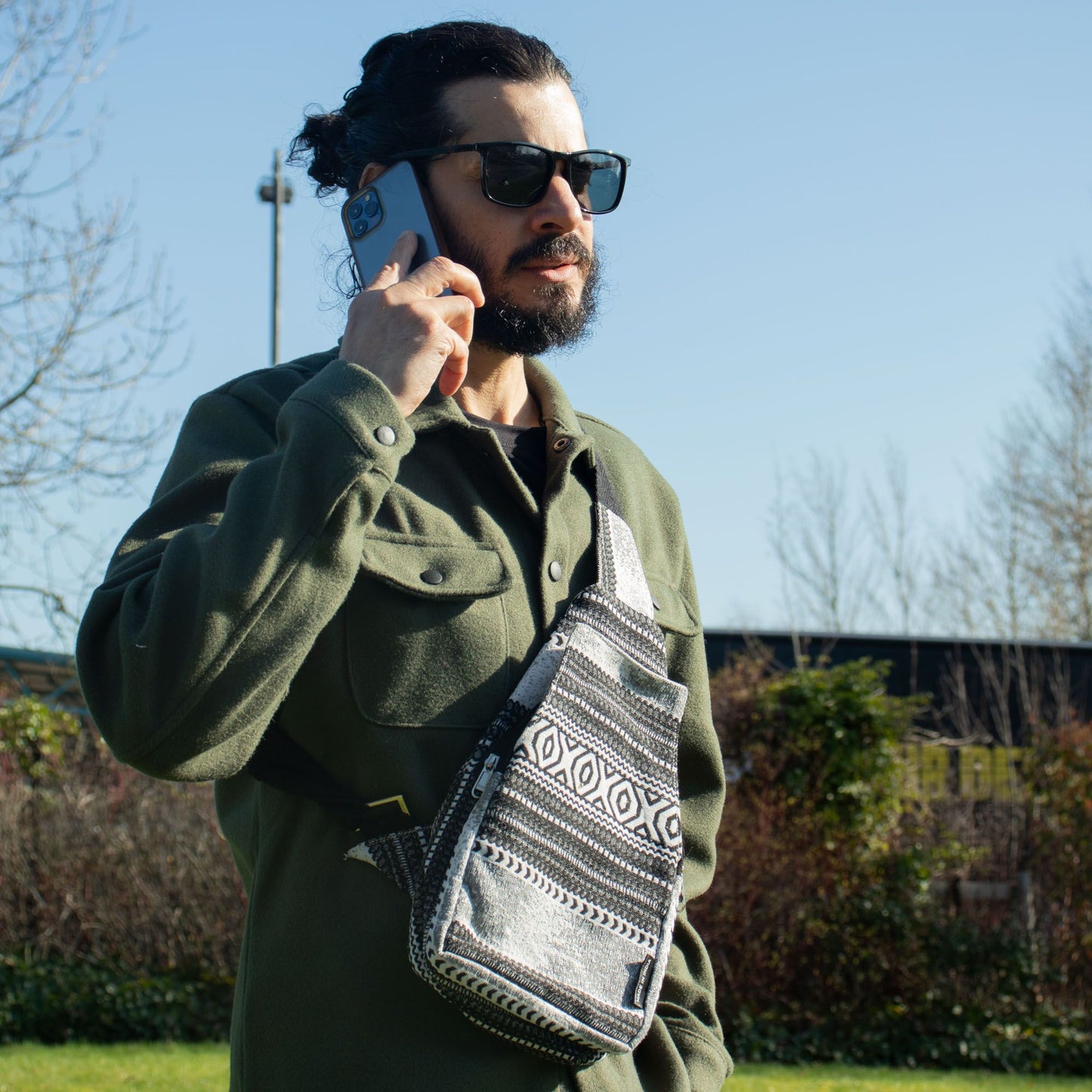 Bolsas de Jacquard Natural - Caravana Urbana - Bolso Cruzado