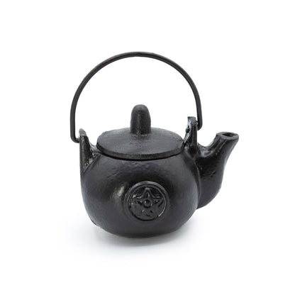 Pequeña olla ritual de hierro fundido con forma de pentágono 8x8x10 cm - Cuencos y calderos rituales