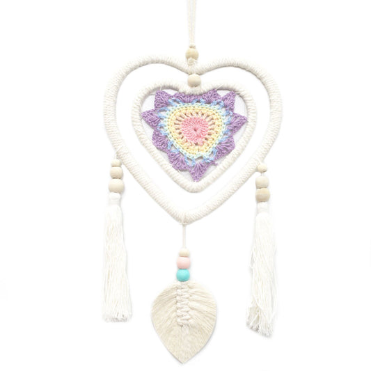 Atrapasueños - Corazón Multicolor Mediano | Atrapasueños de Bali | El Bazar de Tizar
