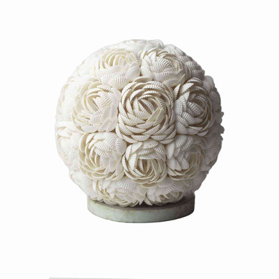 Boho Sea Shell Lamp - Pink Globe - 20cm