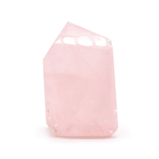 Puntas de gemas aproximadamente 6 cm (0,5 kg) - Cuarzo rosa indio (aproximadamente 8 piezas) - Puntas de Gemas