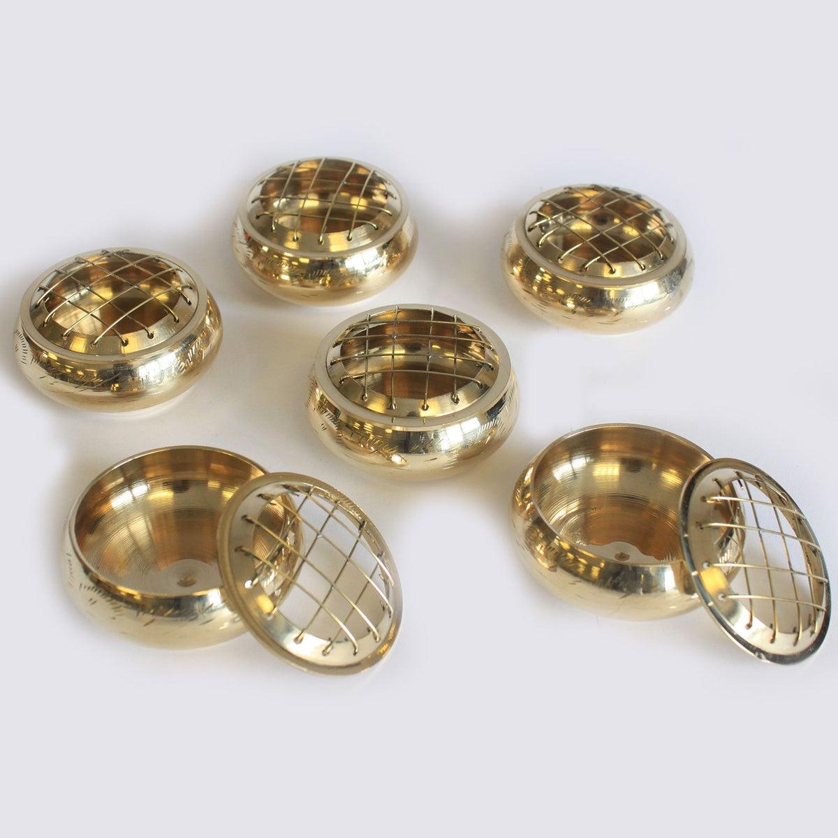 Tarro de incienso de carbón - Quemadores de incienso de latón tradicionales, Artisan Product