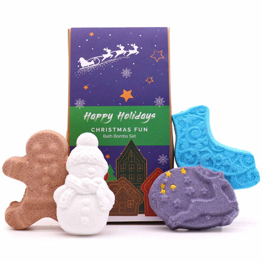 Funny Christmas Bath Bomb Gift Set