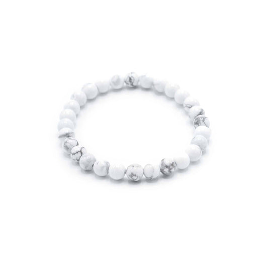 Pulsera de Manifestación de Piedras Preciosas - Jaspe Blanco - Paz