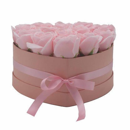 Caja de Regalo - Rosas de Jabón · 13 ud Rosa Corazón