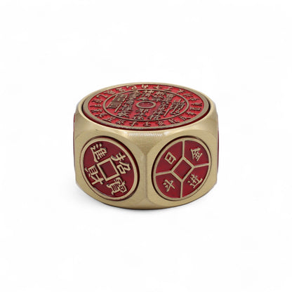 Fortuna del Feng Shui - Calendario Rojo y Dados de Moneda - Selector de Fechas Auspiciosas
