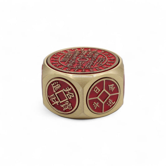 Fortuna del Feng Shui - Calendario Rojo y Dados de Moneda - Selector de Fechas Auspiciosas | Antiguas Ruedas de la Fortuna |