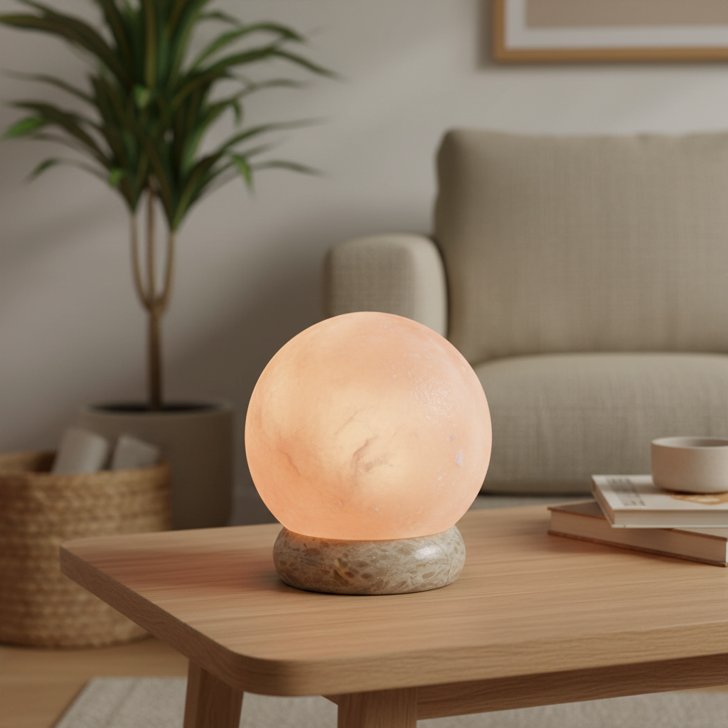 Quality USB ball salt lamp - 8 cm (multi)