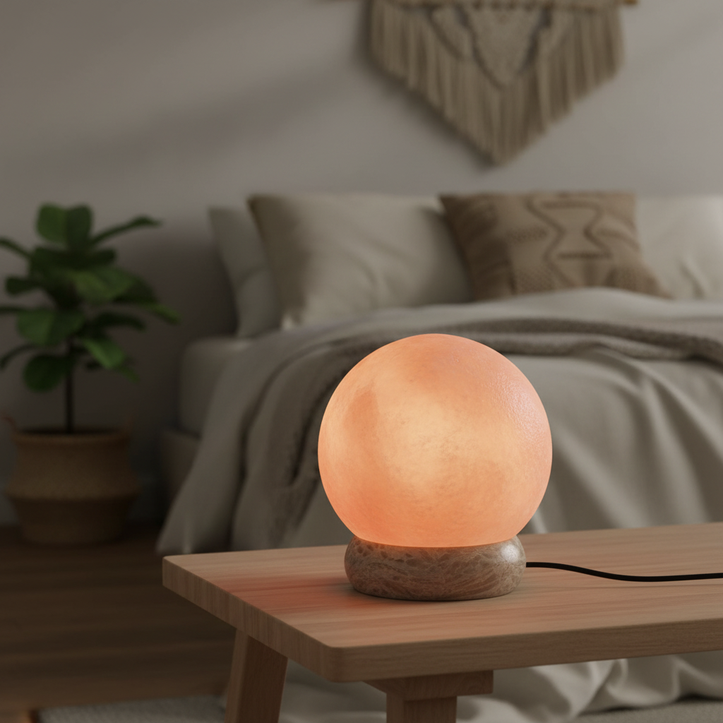 Quality USB ball salt lamp - 8 cm (multi)