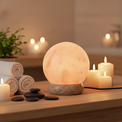 Quality USB ball salt lamp - 8 cm (multi)
