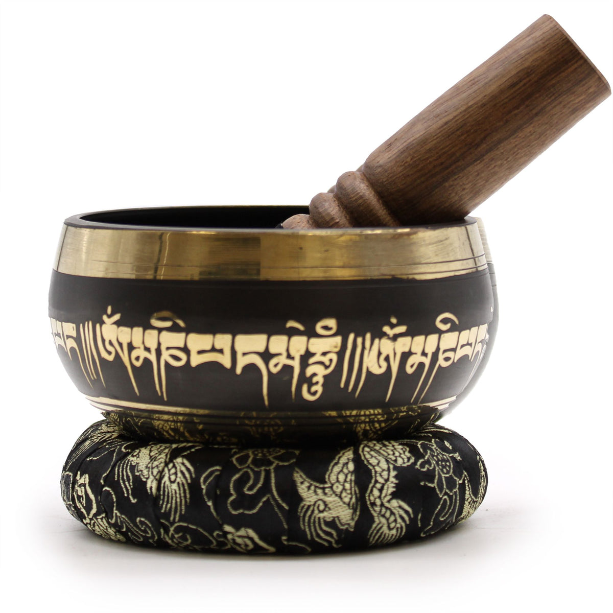 Juego de cuencos tibetanos de flor de loto - Set de Regalo Tibetano, artesanal