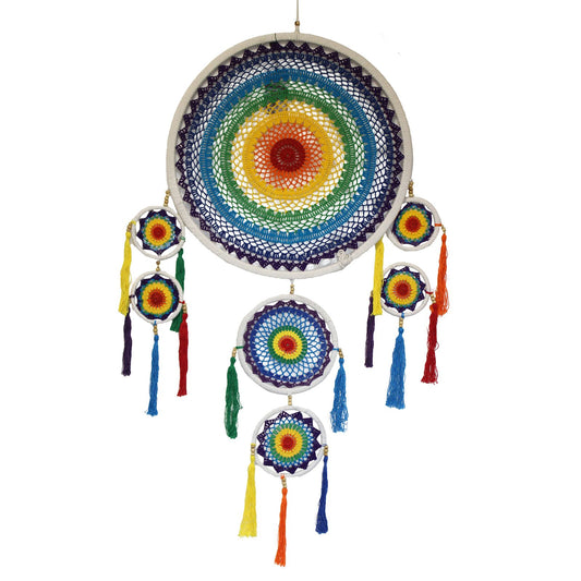 Atrapasueños extra grande - Vivid Rainbow - Atrapasueños de arcoíris, arcoíris