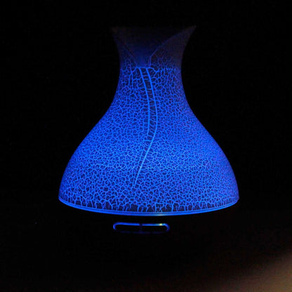 Difusor aceites esenciales LED azul humidificador aromaterapia hogar