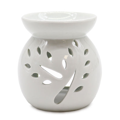 Quemador aceite L - árbol - Quemador Aceite Clásico Blanco, aromaterapia